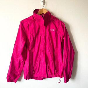 The North Face Antora Dryvent Jacket Coat Hot Pink Size Medium